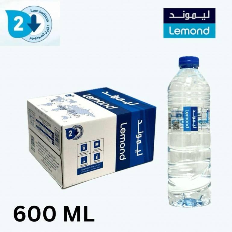 مياه ليموند - 600 مل كرتون 30 عبوة