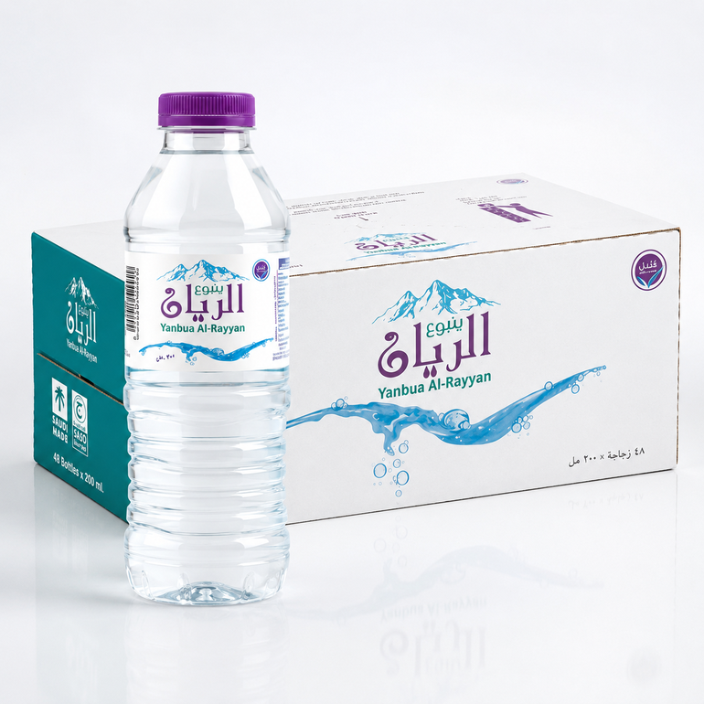 مياه الريان 200 مل – كرتون 48 عبوة