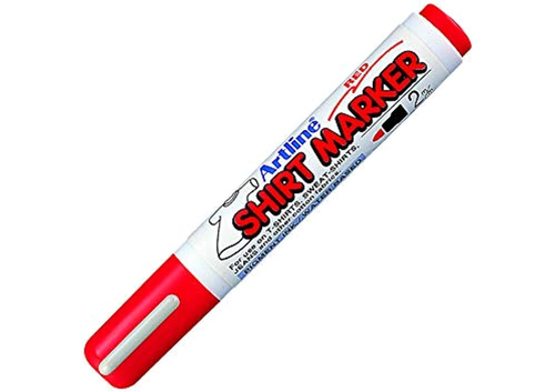 Artline EKT-2 T-SHIRT MARKER Red Color, Box of 4 Pens