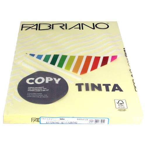 FABRIANO COPY TINTA 80G, A3, 250 SHEETS/PACK – BANANA Color 