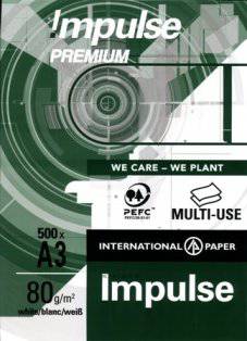 IMPULSE PREMIUM  A3 paper, 80 gm, 500 SHEETS/PACK