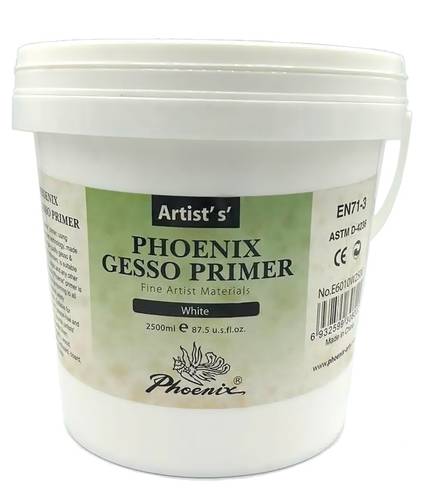 PHOENIX E6010 ARTIST'S GESSO PRIMER white color 2500ml