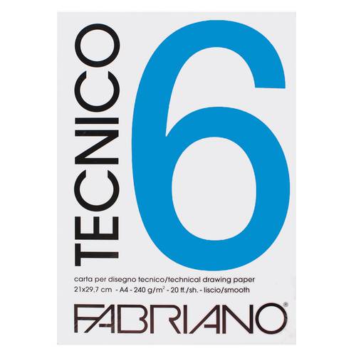 فابريانو - كراس رسم 240غرام ناعم 20 ورقة TECNICO A4