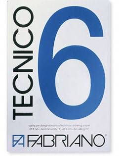 فابريانو - كراس رسم 220غرام خشن 20 ورقة -TECNICO A4 