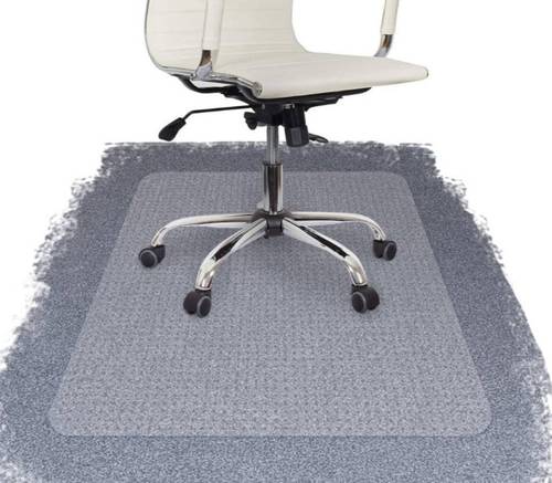 FLOORTEX CHAIR MATS FOR STD PILE CARPETS, PVC, RECTANGULAR, CLEAR, 115 x 134cm