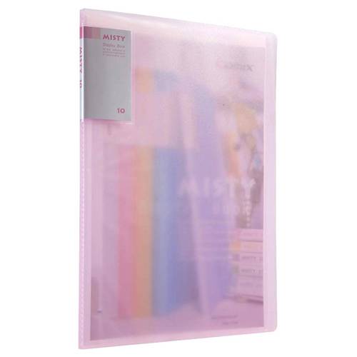 Comix A480 (MISTY) Display Book, A4 Size, 10 Pocket, Assorted Colors