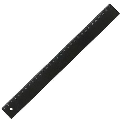 موبيوس + روبرت - مسطرة 30 سم بلاستيك - لون أسود 