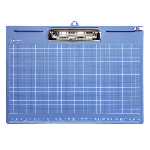 Comix A725 Clip Board, A4, Metal Clip, Horizontal, Blue + Black Color