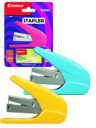 Comix B3092 Stapler, 12 Sheets Capacity, with staples NO 10, Assorted Colors
