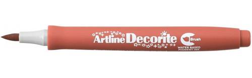 Artline DECORITE MARKER Brush PASTEL ORANGE, Box of 12 Pens