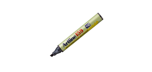 Artline Ek-159 Whiteboard Marker, Chisel Style 2.0 - 5.0 mm, Black Color, Box of 12 Pens