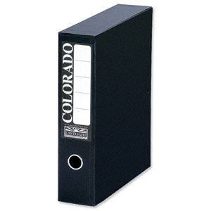 Rexel Colorado Lock spring Box File - A4 Size – Box of 5 Pieces Black Color