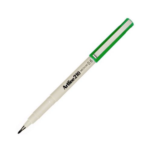 ارت لاين - قلم توقيع رقم 210 -لون أخضر 0.6mm علبة عبوة 12 قلم