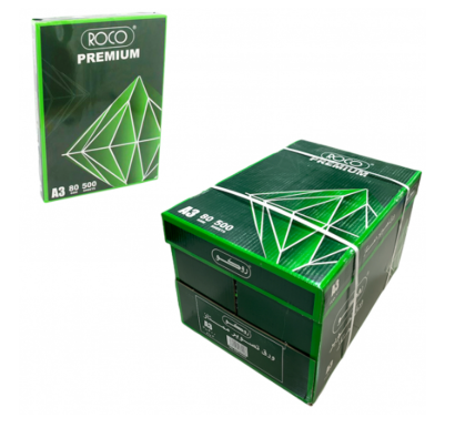 ROCO Copy Paper Premium A3/80g White 500 Sheets