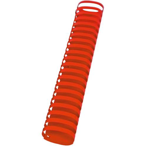 BINDERMAX Spiral Binding Comb Plastic Ring,21 Ring,25mm, (210 Sheets), Box of 100 Pieces, Red