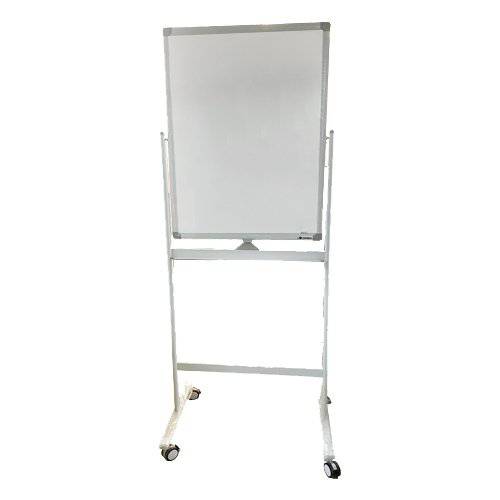 FUTURE Magnetic Whiteboard Double-Sided with Aluminum Frame, With Wheels, 60 x 90 cm