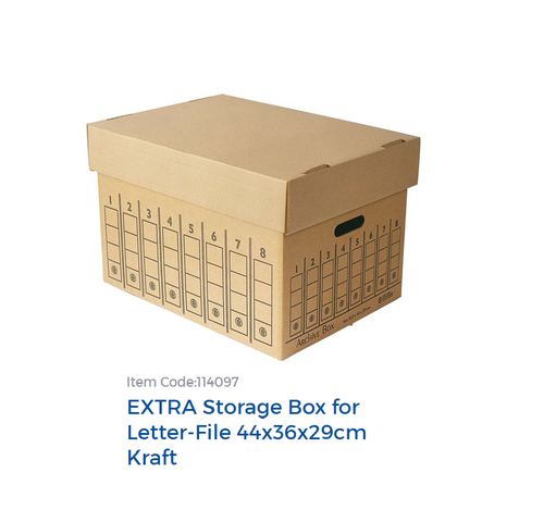 Bassile Freres 114097 EXTRA Storage Box for Letter-File 44x36x29cm Kraft