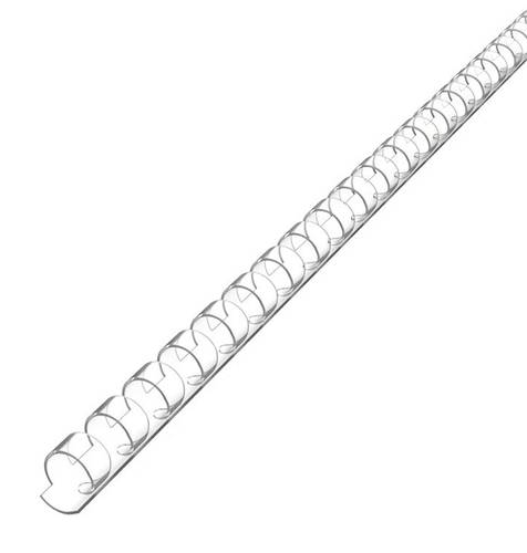 BINDERMAX Spiral Binding Comb Plastic Ring,21 Ring,18mm, (125 Sheets), Box of 100 Pieces, Clear