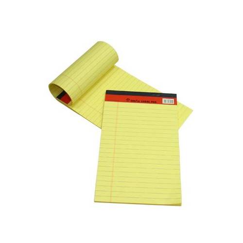 SINARLINE Notebook Legal Pad, YELLOW, 5