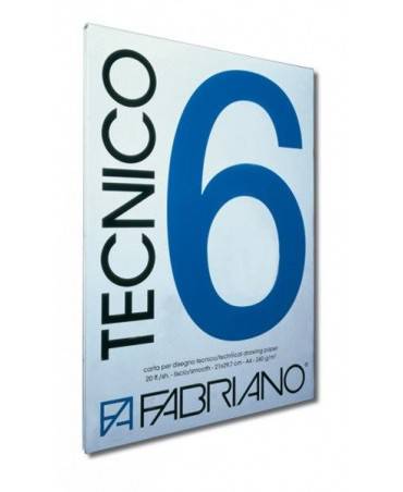 فابريانو - كراس رسم 240غرام ناعم 20 ورقة TECNICO A4 