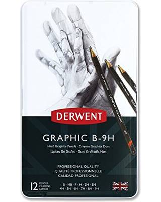 ديروينت - مراسم درجات للتقنين قاسي علبة حديد عبوة 12 مرسم - B-9H 