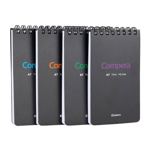 Comix CPA7507 Notebooks A7, 50 Sheets, Assorted Colors