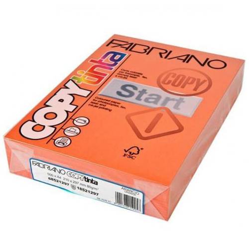 FABRIANO COPY TINTA 80G, A4, 500 SHEETS/PACK – Orange Color
