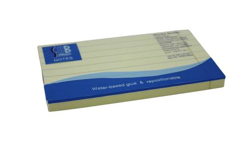 ساب - ورق ملاحظات لاصق - أصفر مسطر 75 * 125ملم 100ورقة 