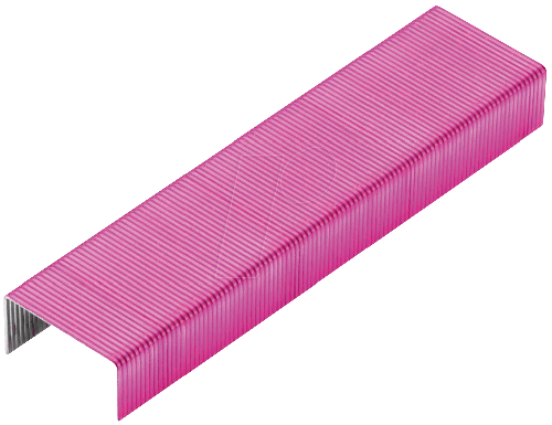 Rexel JOY colored Staples, No.56 ( 26/6 ) Pack of 2000 Pins, Pink Color