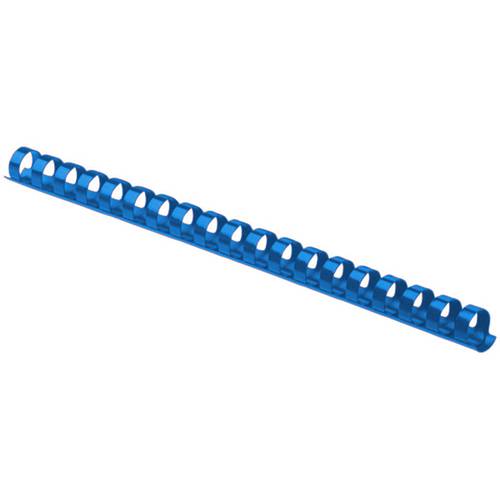 BINDERMAX Spiral Binding Comb Plastic Ring,21 Ring,6mm, (20 Sheets), Box of 100 Pieces, Blue