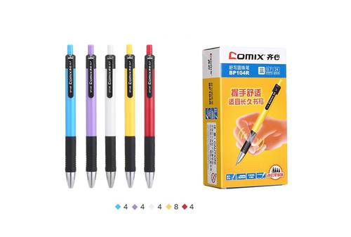 Comix BP104R, Ball pen 0.7mm, Blue Color, Box of 24 Pens