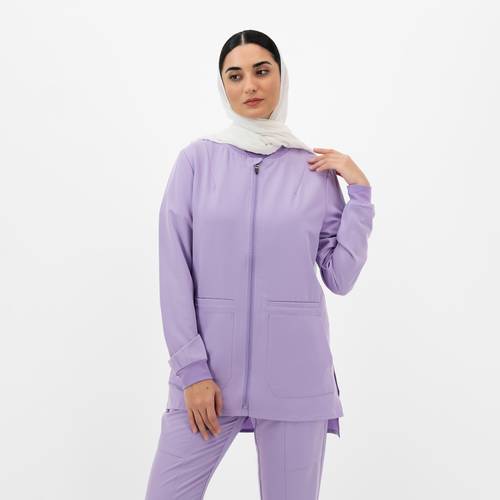 جاكيت سكراب طويل بسحاب