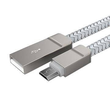 كابل  LDNIO LS20 Zinc Alloy 2.1A شحن سريع ونقل بيانات لكابل USB Micro USB 1 متر  للأندرويد