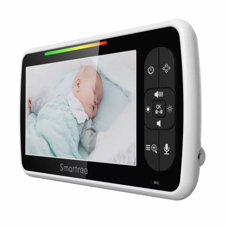 جهاز مراقبة Mboss الأطفال بشاشه 5 بوصة LCD عاليه الدقه بكاميرا متحركه وصوت بالاتجاهين