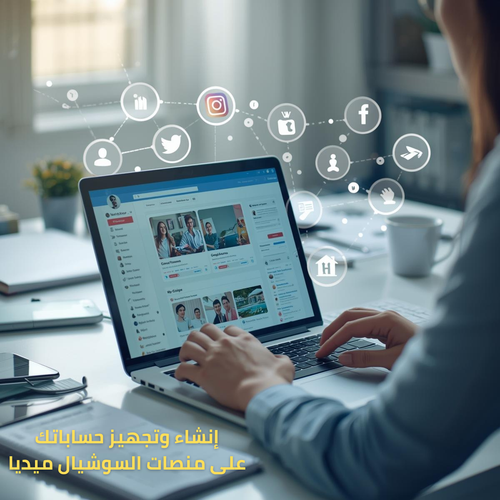 إنشاء حسابات سوشيال ميديا