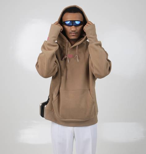 Brown Hoodie with a Print (unisex).
