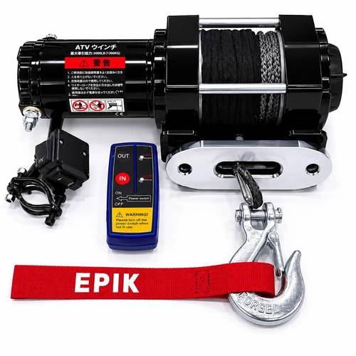 ونش سحب كهربائي للمركبات ٢ طن (ATV Winch) مع ريموت تحكم