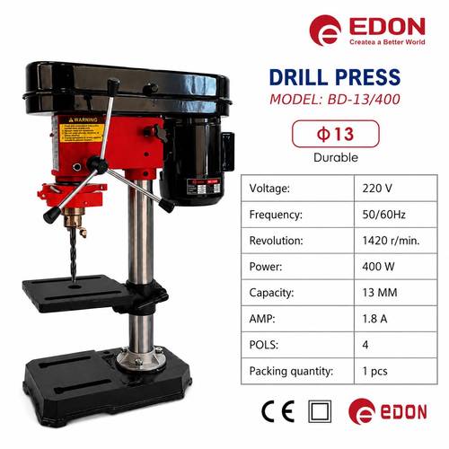 دريل طاولة كهربائي احترافي (دريل ستاند-13mm) من EDON بقوة 350 واط