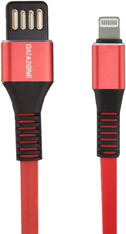 كيبل شاحن USB مزدوج الجوانب لايفون من النوع ايه الى لايتننج من داتا زون(احمر)
