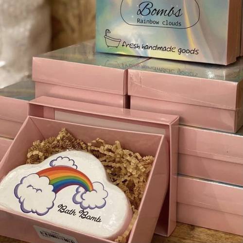 فقاعات ملونة bathbomb 