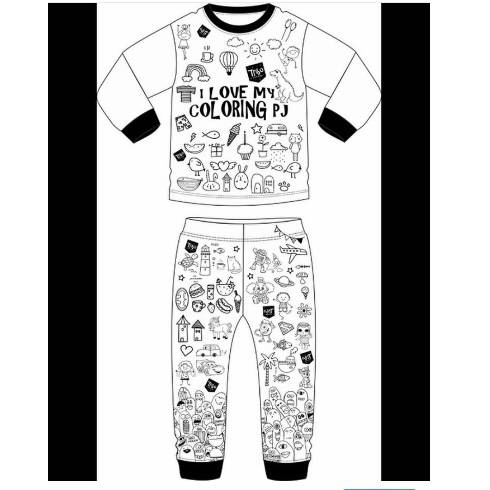 coloring pajama