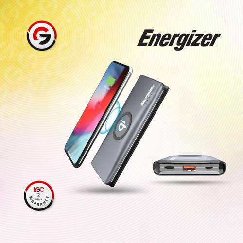 بوربانك  بسعة 10000mAh بميزة الشحن اللاسلكي  