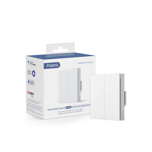 AQARA Smart Wall Switch H1(No Neutral, Double Rocker)
