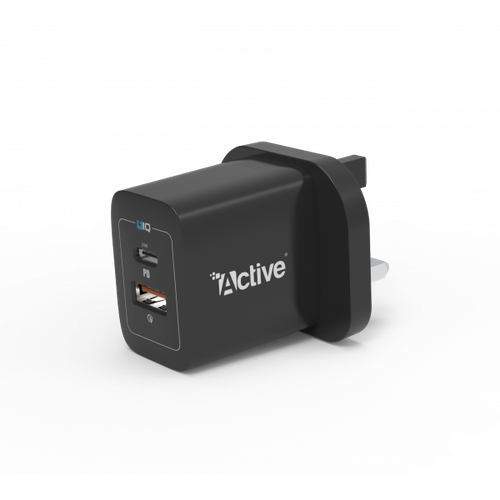 شاحن اكتيف PD بقوة 20 واط أسود - nano 20W