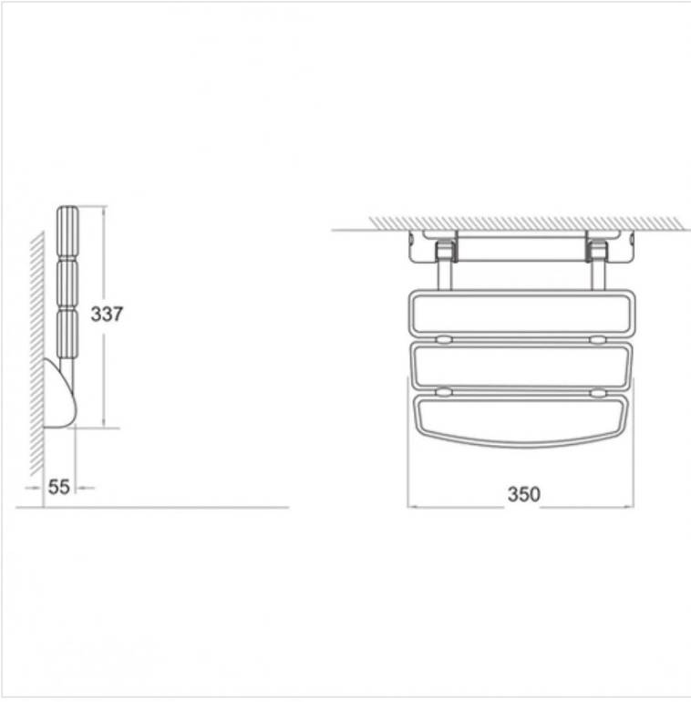 Space C1: Shower chair for superior comfort and safety