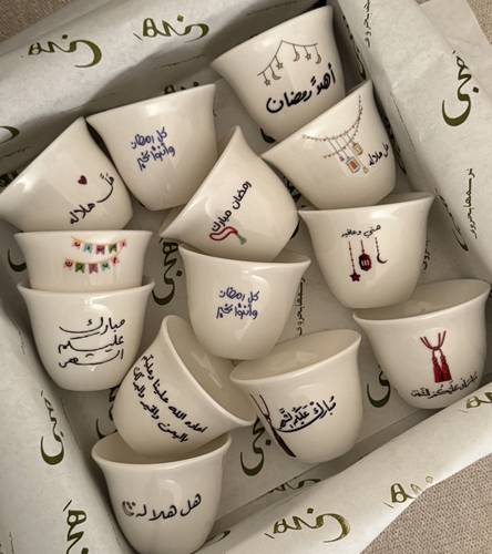 فناجين لمسة رمضان – 6 قطع