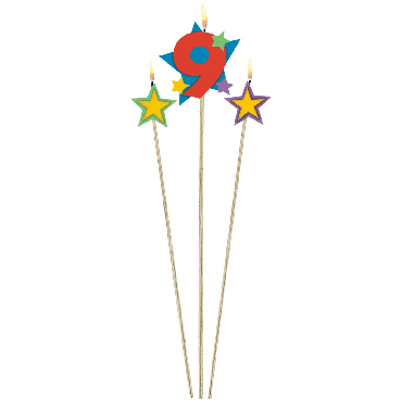 Number Star Candles