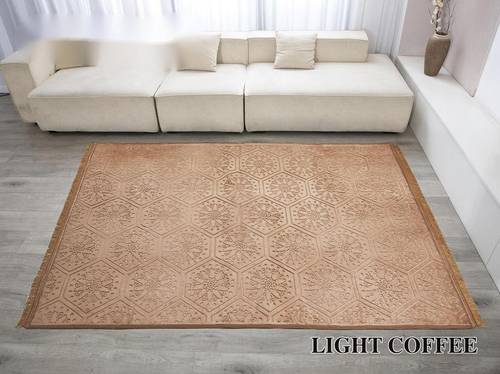  سجاد سراميك محفور 2*3 متر  LIGHT COFFEE 