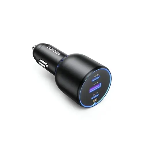يوجرين - شاحن سيارة 75 واط بمنفذين PD ومنفذ USB