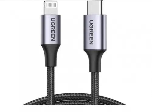 يوجرين كيبل شحن نايلون قماش USB-C إلى آيفون بطول 1 م